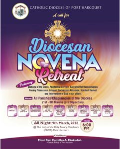 Diocesan Novena retreat 